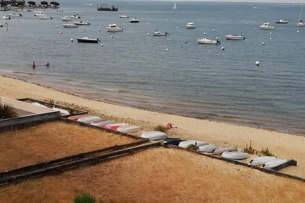 T2 1Ere Ligne Loggia Vue Mer 180 ° Parking Arcachon Zewnętrze zdjęcie